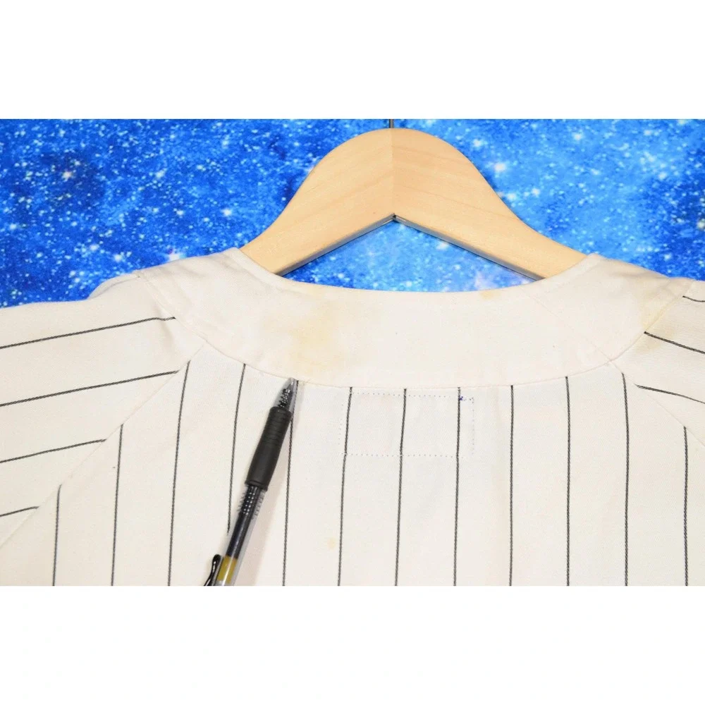 Vintage Starter LA Oakland Raiders Jersey‎ Mens Medium Pinstripe White NFL 90s